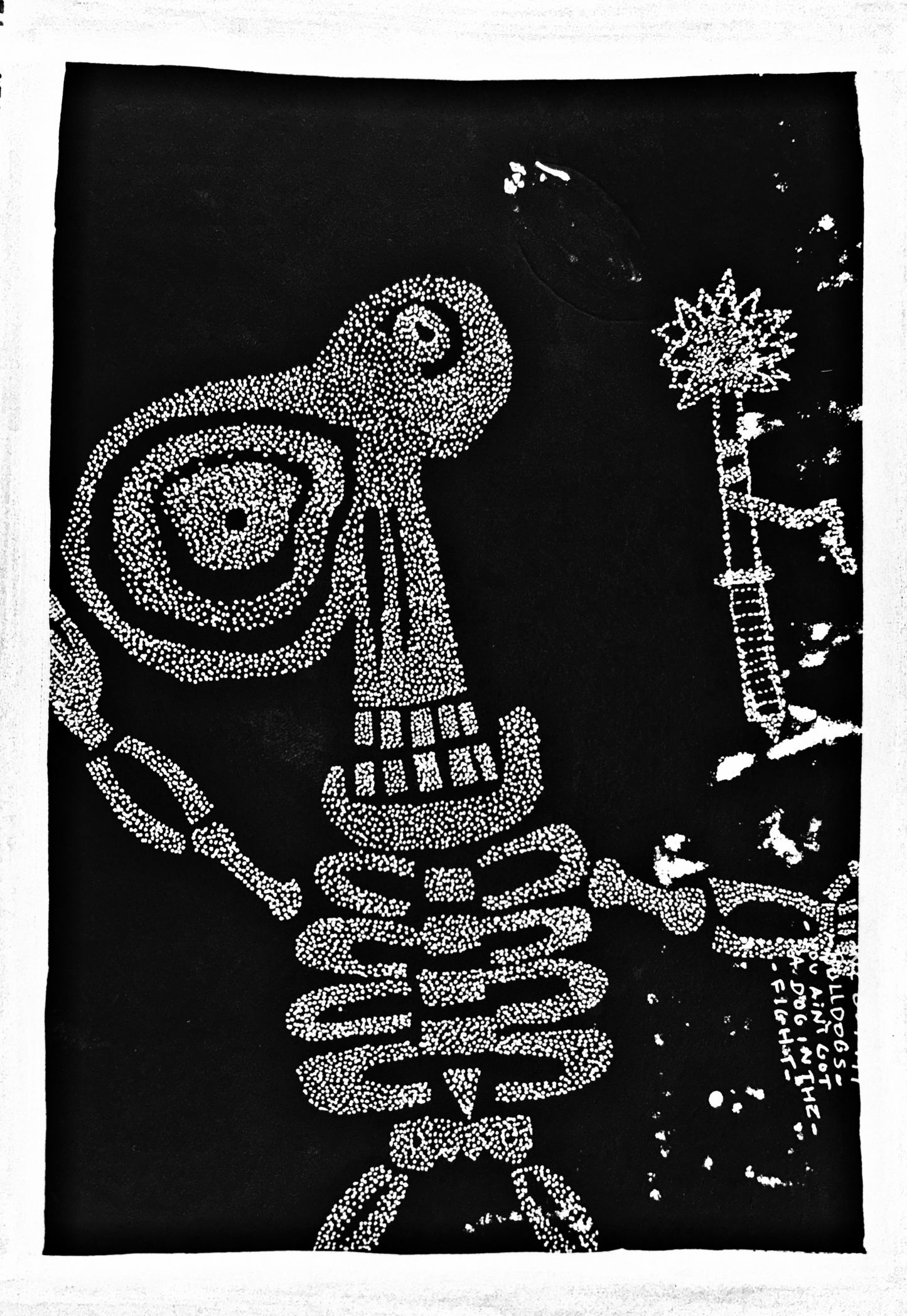 Stippling Skeleton Hoodie