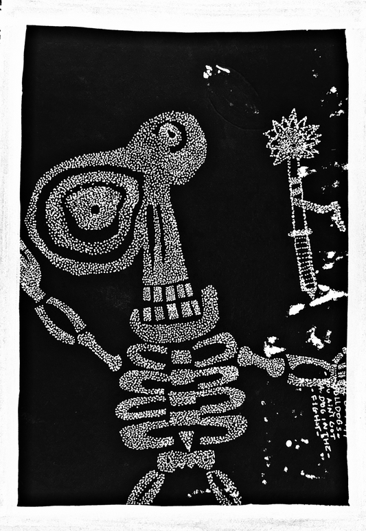 Stippling Skeleton Hoodie