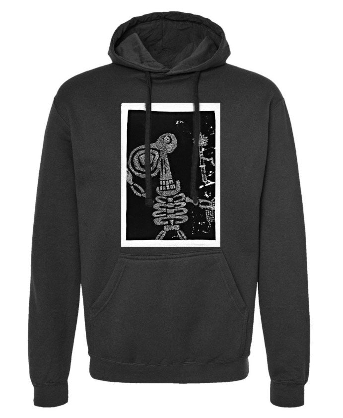 Stippling Skeleton Hoodie